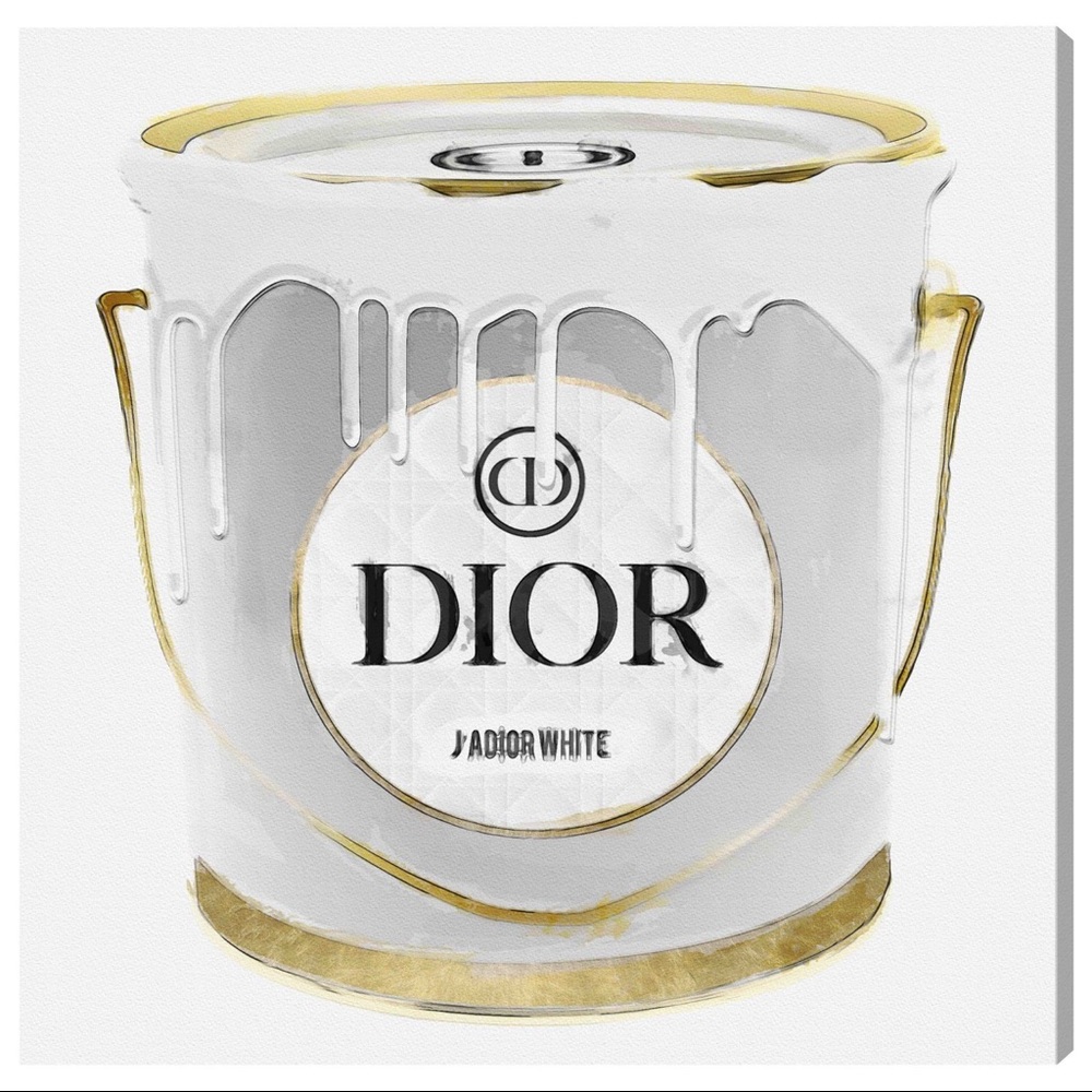 Grey Paint Can Canvas Print